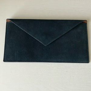 W Kleinberg Envelope Suede Clutch